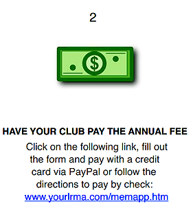 Club Pays Annual Fee